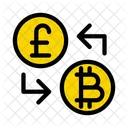 Exchange Bitcoin Pound Icon