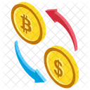 Bitcoin Exchange Bitcoin Trading Digital Marketplace Icon