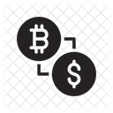 Bitcoin Money Transfer Icon