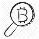 Bitcoin Exploration Blockchain Analysis Bitcoin Analysis Icon