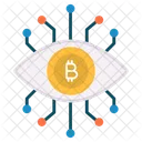 Bitcoin Eye  Icon