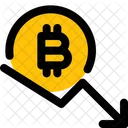 Bitcoin Fall Icon