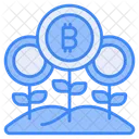 Bitcoin Farming Growth Icon