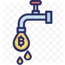 Bitcoin Faucet Bitcoin Flow Bitcoin Tap Icon