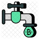 Bitcoin Faucet Cryptocurrency Tap Crypto Tap Icon