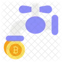 Bitcoin Faucet Bitcoin Tap Bitcoin Flow Icon