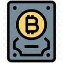 Bitcoin-Festplatte  Symbol