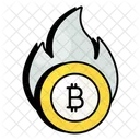 Bitcoin-Feuer  Symbol