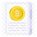 Bitcoin File Cryptocurrency Crypto Icon