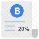 Bitcoin File Document Bitcoin Paper Icon