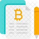 Bitcoin File File Document Icon