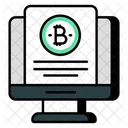 Bitcoin File Cryptocurrency Crypto Icône