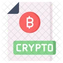 Bitcoin Document Cryptocurrency Icon
