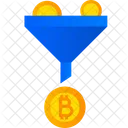 Bitcoin Filter Filter Bitcoin Funnel Icon