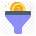 Bitcoin Filter Filteration Bitcoin Icon