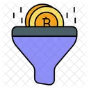 Bitcoin Filteration Filter Filtering Icon