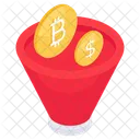 Bitcoin Filtration Cryptocurrency Crypto Icon