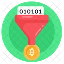 Bitcoin Funnel Bitcoin Filtration Data Filter Icon