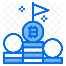 Bitcoin Flag  Icon