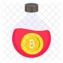 Bitcoin Flask Cryptocurrency Crypto Icon