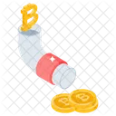 Bitcoin flow  Icon