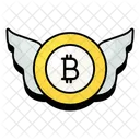 Bitcoin fliegen  Symbol