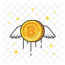 Bitcoin Fly  Icon