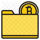 Bitcoin Folder Folder Bank Icon