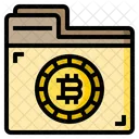 Bitcoin Folder Folder Business Icon