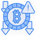 Bitcoin Cryptocurrency Fraud Icon