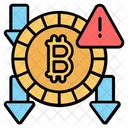 Bitcoin Cryptocurrency Fraud 아이콘