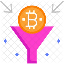 Bitcoin Funnel  Icon