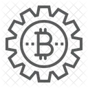 Bitcoin Gear  Icon