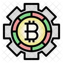 Bitcoin Gear Bitcoin Logo Industry Icon
