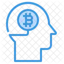 Bitcoin-Gehirn  Symbol