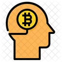 Bitcoin-Gehirn  Symbol