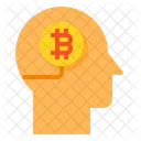 Bitcoin-Gehirn  Symbol