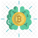 Bitcoin-Gehirn  Symbol