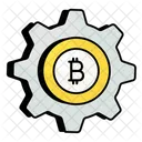 Gerenciamento De Bitcoin Configuracao De Bitcoin Criptomoeda Ícone