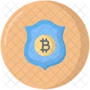 Bitcoin Geschutzt Sicherheit Sicher Symbol