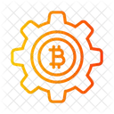 Gerenciamento De Bitcoin Configuracao De Bitcoin Criptomoeda Ícone