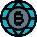 Bitcoin Globe Icon