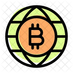 Bitcoin Globe  Icon