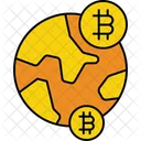 Bitcoin Globe  Icon