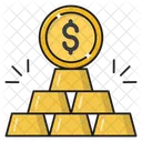 Ingot Gold Dollar Icon