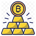 Bitcoin Gold Gold Mining Icon