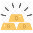 Gold Distributed Currency Icon