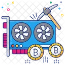 Bitcoin Gpu Card  Icon