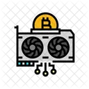 Gpu Cryptocurrency Mining Icon