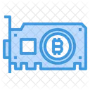 Bitcoin-Grafikkarte  Symbol